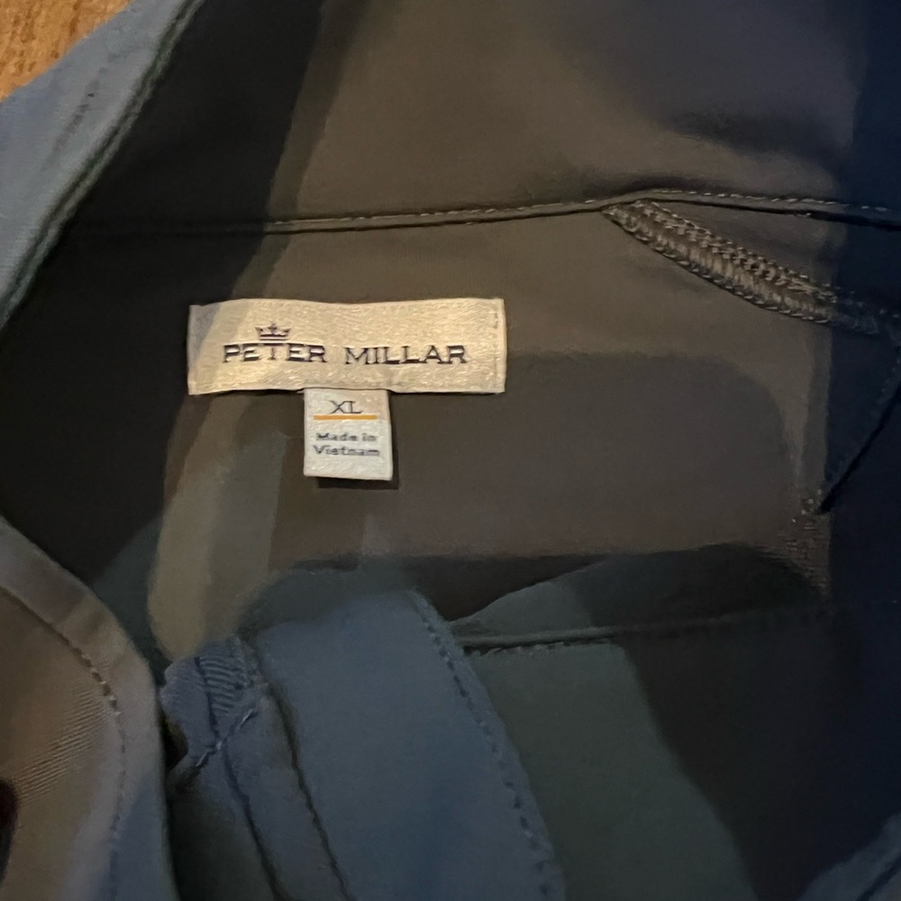 Peter Millar Gray Quarter-Zip Pullover - image 3